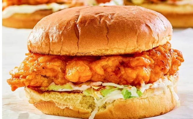 Chick Filet Sandwich/with Side.