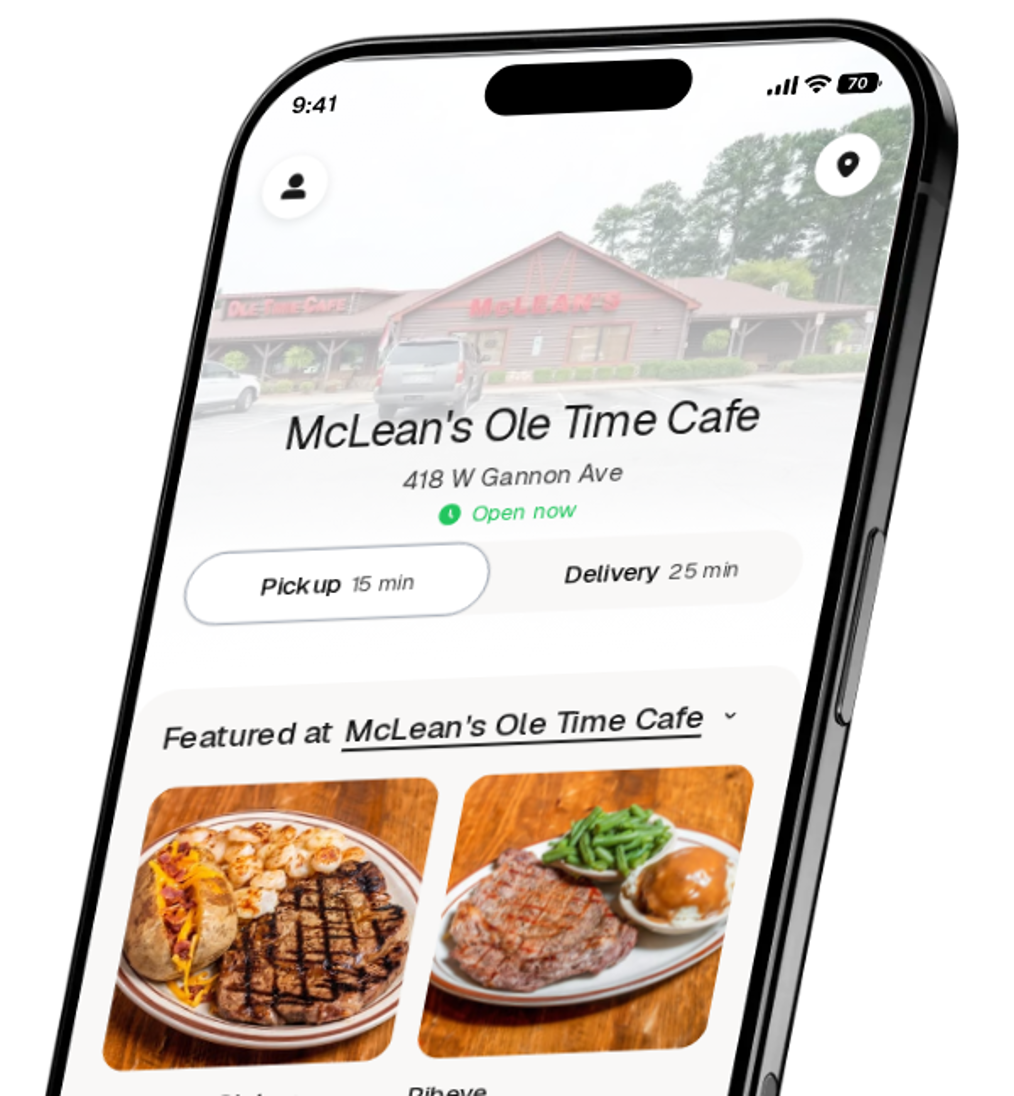 McLean's Ole Time Cafe app preview